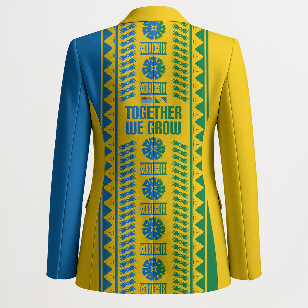 Malampa Fiji Day Blazer 10 October Together We Grow Tapa Motifs