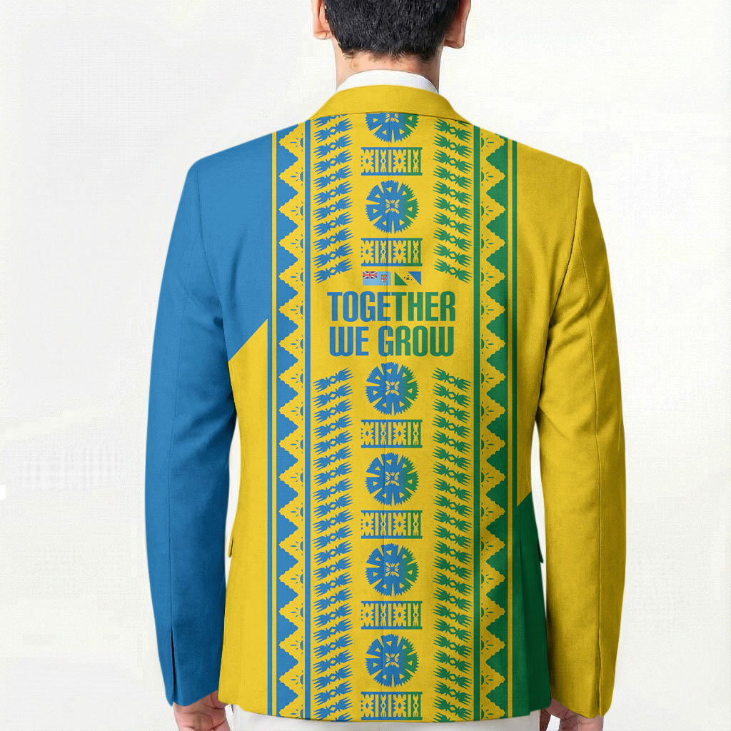 Malampa Fiji Day Blazer 10 October Together We Grow Tapa Motifs