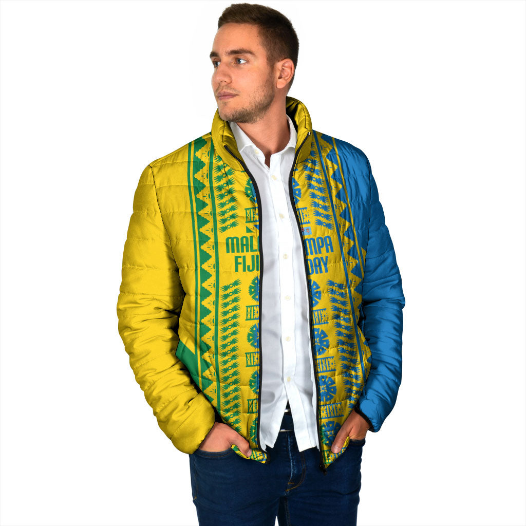 Malampa Fiji Day Padded Jacket 10 October Together We Grow Tapa Motifs