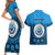 Personalised Yap Constitution Day Couples Matching Short Sleeve Bodycon Dress and Hawaiian Shirt FSM Seal Happy 24 December LT14 - Polynesian Pride