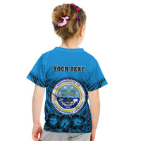 Personalised Yap Constitution Day Kid T Shirt FSM Seal Happy 24 December LT14 - Polynesian Pride