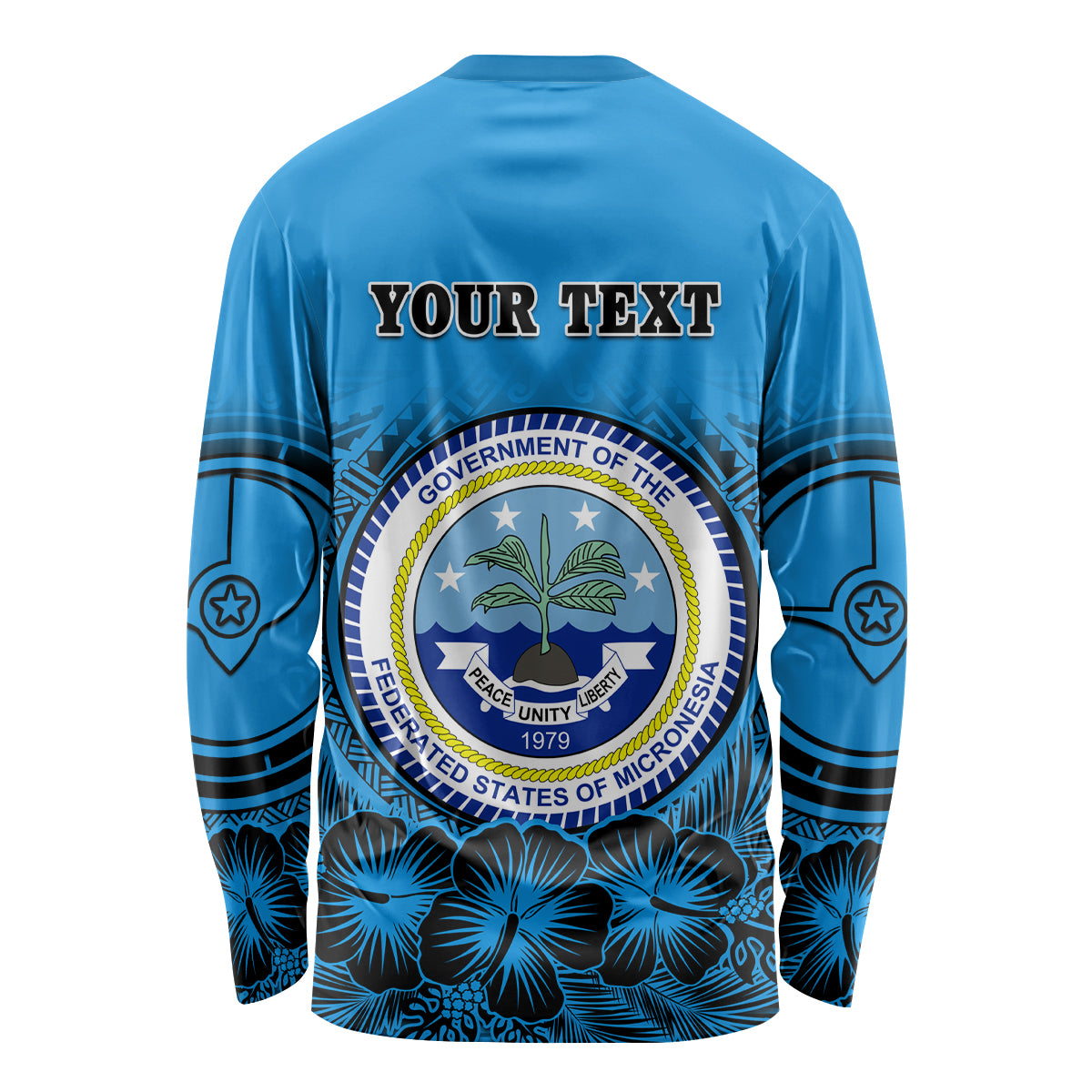 Personalised Yap Constitution Day Long Sleeve Shirt FSM Seal Happy 24 December LT14 - Polynesian Pride
