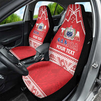 Samoa Rugby Custom Car Seat Cover Toa Samoa Pacific Sporty Red - Polynesian Pride