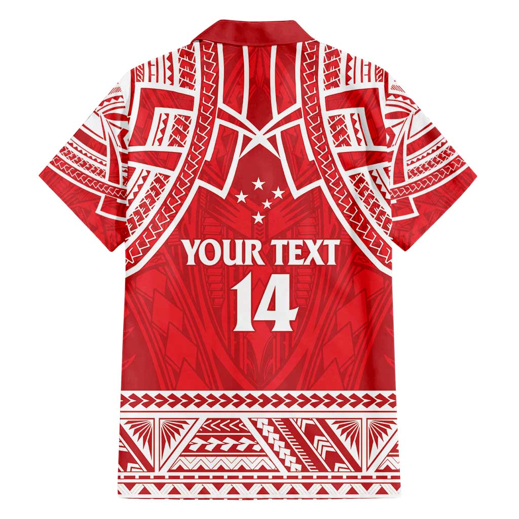 Samoa Rugby Custom Family Matching Long Sleeve Bodycon Dress and Hawaiian Shirt Toa Samoa Pacific Sporty Red - Polynesian Pride