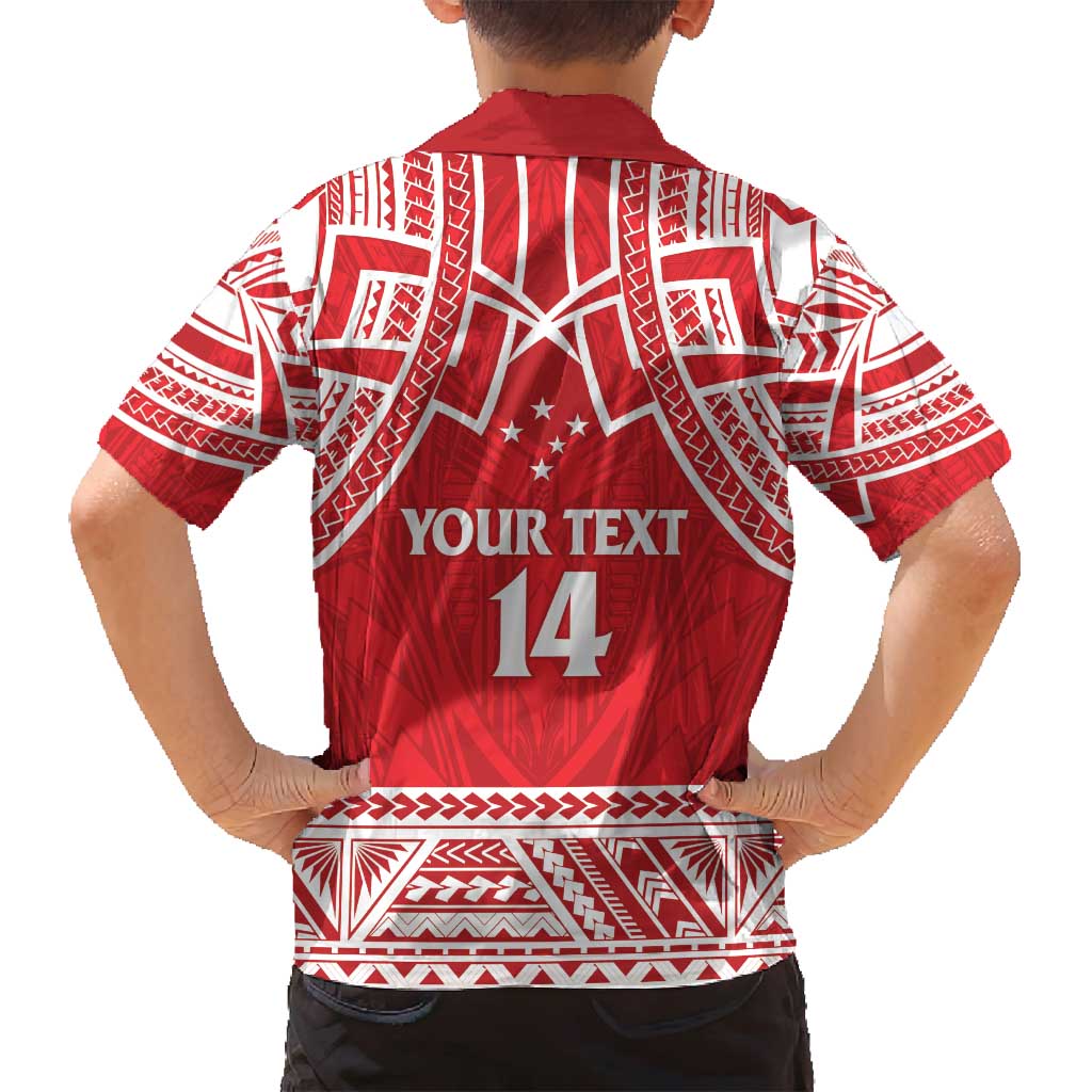 Samoa Rugby Custom Family Matching Summer Maxi Dress and Hawaiian Shirt Toa Samoa Pacific Sporty Red - Polynesian Pride