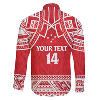 Samoa Rugby Custom Family Matching Tank Maxi Dress and Hawaiian Shirt Toa Samoa Pacific Sporty Red - Polynesian Pride