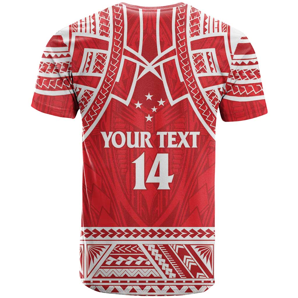 Samoa Rugby Custom T Shirt Toa Samoa Pacific Sporty Red - Polynesian Pride