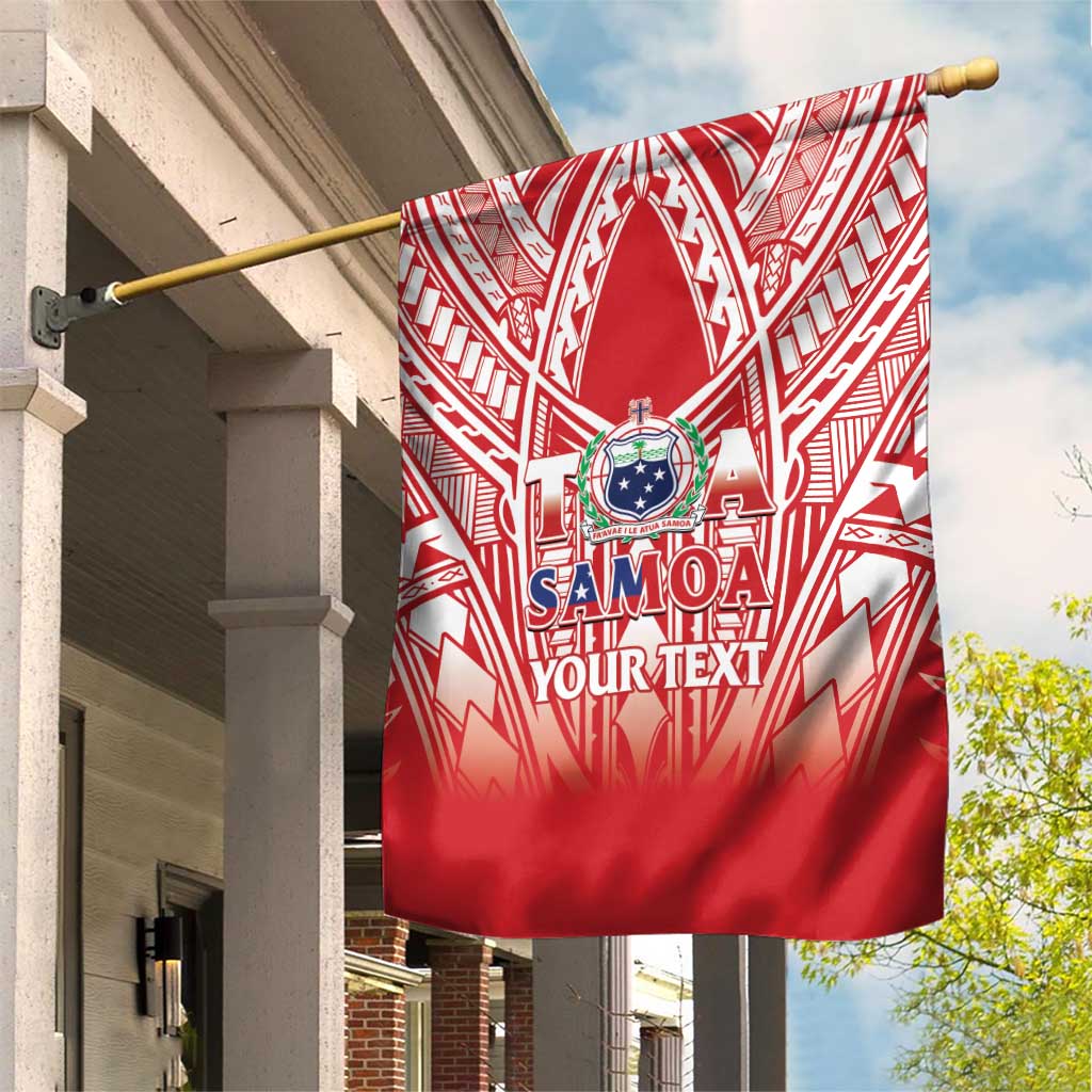 Toa Samoa Rugby Custom Garden Flag Samoa mo Samoa Polynesian Pacific Red - Polynesian Pride