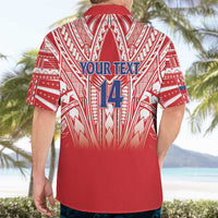 Toa Samoa Rugby Custom Hawaiian Shirt Samoa mo Samoa Polynesian Pacific Red - Polynesian Pride