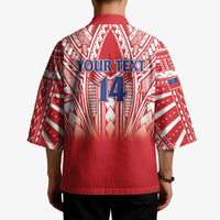 Toa Samoa Rugby Custom Kimono Samoa mo Samoa Polynesian Pacific Red - Polynesian Pride