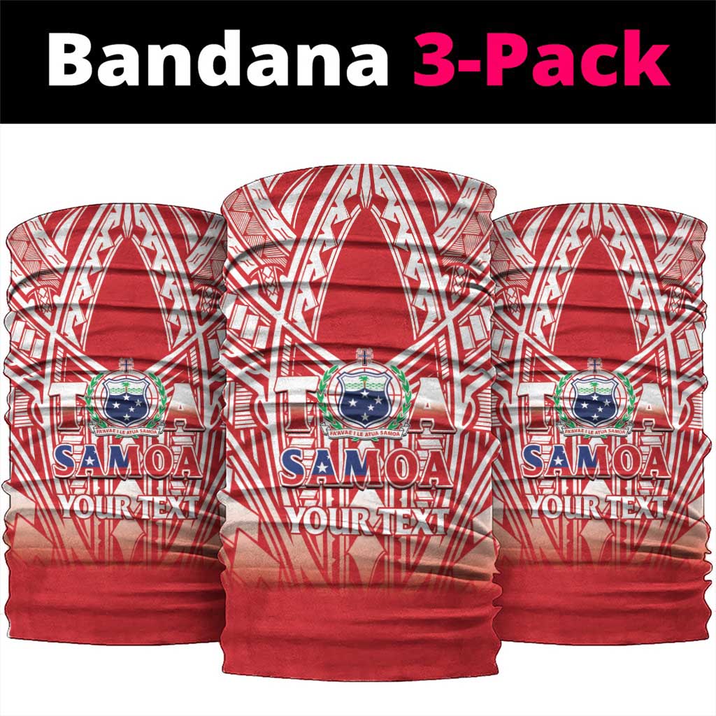 Toa Samoa Rugby Custom Neck Gaiter Samoa mo Samoa Polynesian Pacific Red - Polynesian Pride