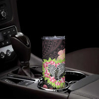 Polynesia Valentine's Day Skinny Tumbler Hammerhead Shark Plumeria With Polynesian Pattern LT14 - Polynesian Pride