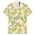 Beige Hawaii Plumeria Lei With Tropical Leaves Family Matching Puletasi and Hawaiian Shirt