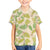 Beige Hawaii Plumeria Lei With Tropical Leaves Family Matching Puletasi and Hawaiian Shirt