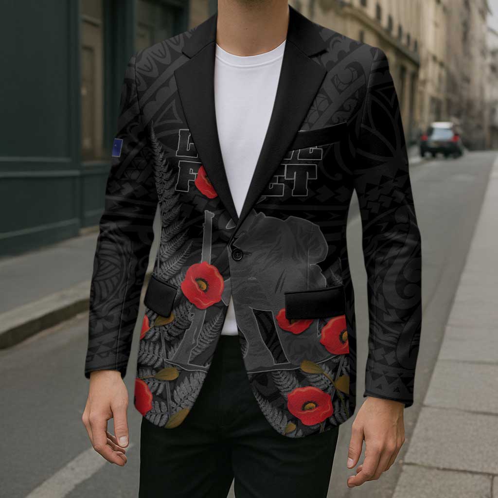 Personalised New Zealand ANZAC Day Blazer Lest We Forget Soldier Memorial