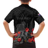 Personalised New Zealand ANZAC Day Hawaiian Shirt Lest We Forget Soldier Memorial LT15 - Polynesian Pride