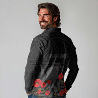 Personalised New Zealand ANZAC Day Long Sleeve Polo Shirt Lest We Forget Soldier Memorial LT15 - Polynesian Pride