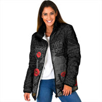 Personalised New Zealand ANZAC Day Padded Jacket Lest We Forget Soldier Memorial