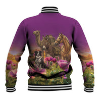 ANZAC Day Baseball Jacket Lest We Forget The Animals Of War