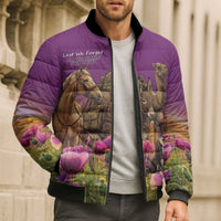 ANZAC Day Bomber Puffer Jacket Lest We Forget The Animals Of War