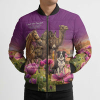 ANZAC Day Bomber Puffer Jacket Lest We Forget The Animals Of War