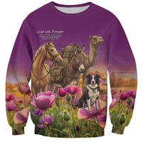 ANZAC Day Sweatshirt Lest We Forget The Animals Of War