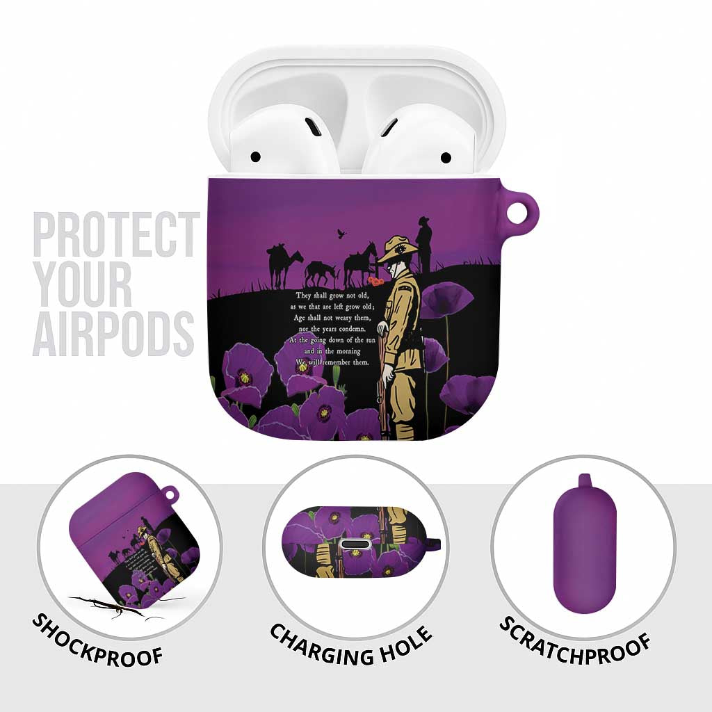 ANZAC Soldier and War Animals AirPods Case We Will Remember Them LT15 - Polynesian Pride