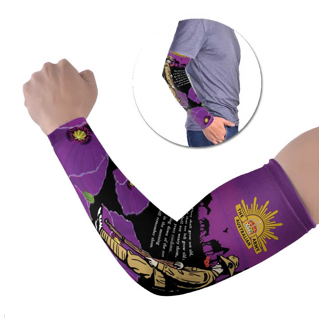 ANZAC Soldier and War Animals Arm Sleeves We Will Remember Them