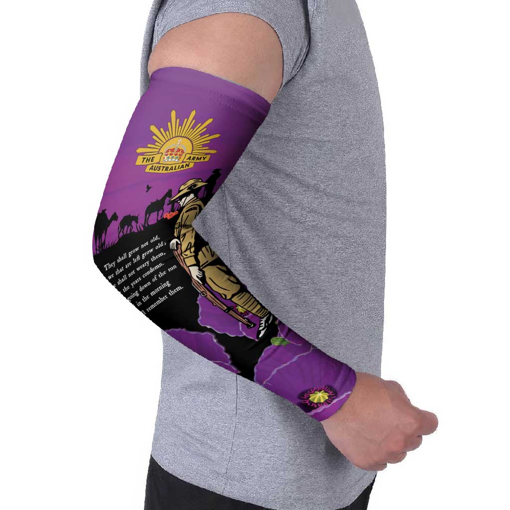 ANZAC Soldier and War Animals Arm Sleeves We Will Remember Them