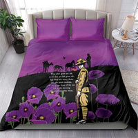 ANZAC Soldier and War Animals Bedding Set We Will Remember Them