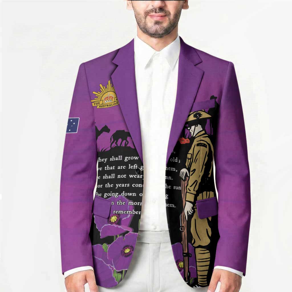 ANZAC Soldier and War Animals Blazer We Will Remember Them LT15 - Polynesian Pride