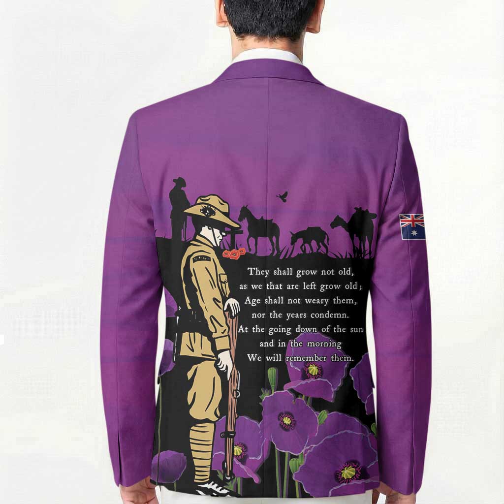 ANZAC Soldier and War Animals Blazer We Will Remember Them LT15 - Polynesian Pride
