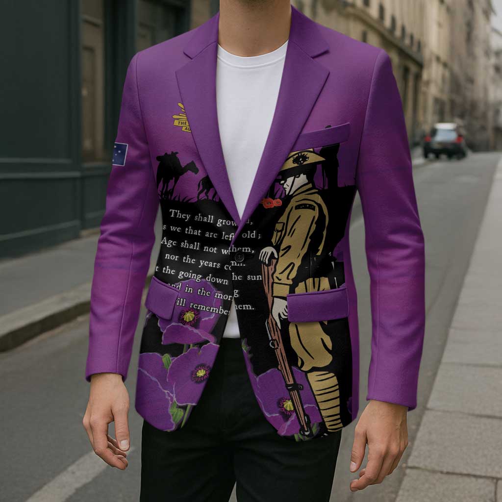 ANZAC Soldier and War Animals Blazer We Will Remember Them LT15 - Polynesian Pride