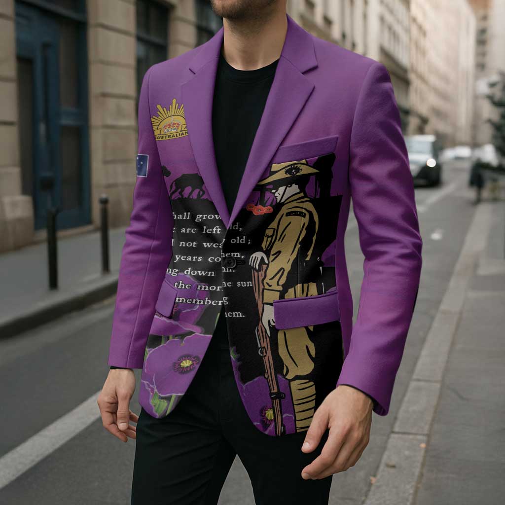 ANZAC Soldier and War Animals Blazer We Will Remember Them LT15 - Polynesian Pride
