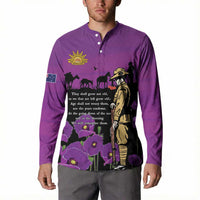 ANZAC Soldier and War Animals Button Sweatshirt We Will Remember Them