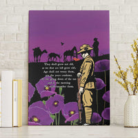 ANZAC Soldier and War Animals Canvas Wall Art We Will Remember Them