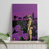 ANZAC Soldier and War Animals Canvas Wall Art We Will Remember Them