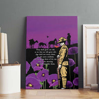 ANZAC Soldier and War Animals Canvas Wall Art We Will Remember Them