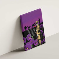 ANZAC Soldier and War Animals Canvas Wall Art We Will Remember Them