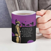 ANZAC Soldier and War Animals Ceramic Mug We Will Remember Them LT15 - Polynesian Pride