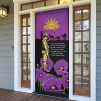 ANZAC Soldier and War Animals Door Cover We Will Remember Them LT15 - Polynesian Pride