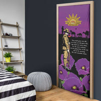 ANZAC Soldier and War Animals Door Cover We Will Remember Them LT15 - Polynesian Pride