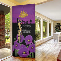 ANZAC Soldier and War Animals Door Cover We Will Remember Them LT15 - Polynesian Pride