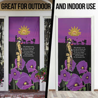 ANZAC Soldier and War Animals Door Cover We Will Remember Them LT15 - Polynesian Pride
