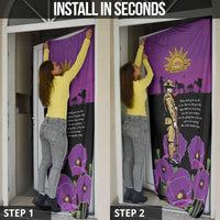 ANZAC Soldier and War Animals Door Cover We Will Remember Them LT15 - Polynesian Pride