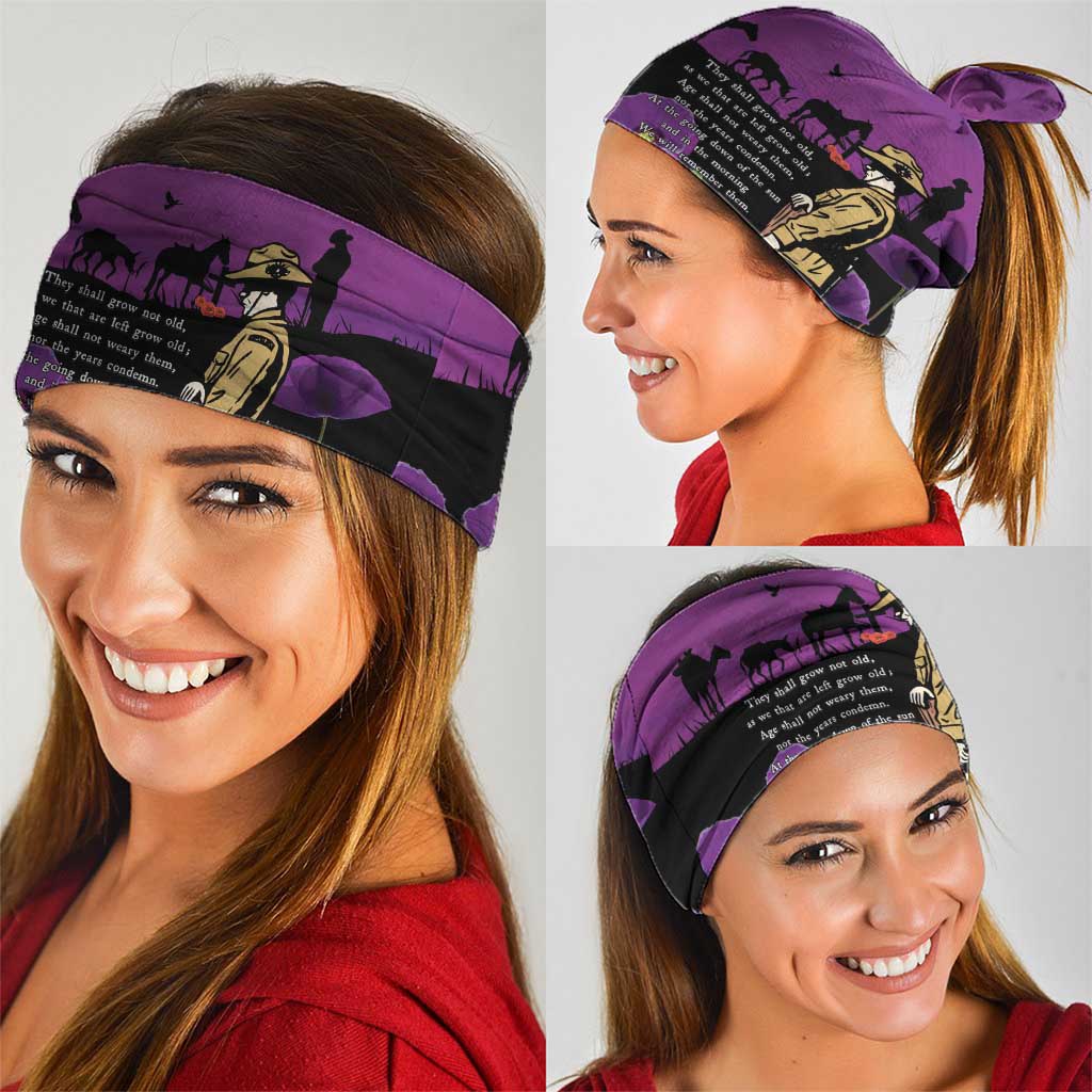 ANZAC Soldier and War Animals Neck Gaiter We Will Remember Them LT15 - Polynesian Pride