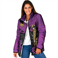 ANZAC Soldier and War Animals Padded Jacket We Will Remember Them