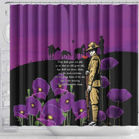 ANZAC Soldier and War Animals Shower Curtain We Will Remember Them LT15 - Polynesian Pride