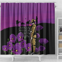 ANZAC Soldier and War Animals Shower Curtain We Will Remember Them LT15 - Polynesian Pride