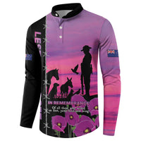 Personalised ANZAC War Animals Button Sweatshirt Lest We Forget Memorial LT15 - Polynesian Pride